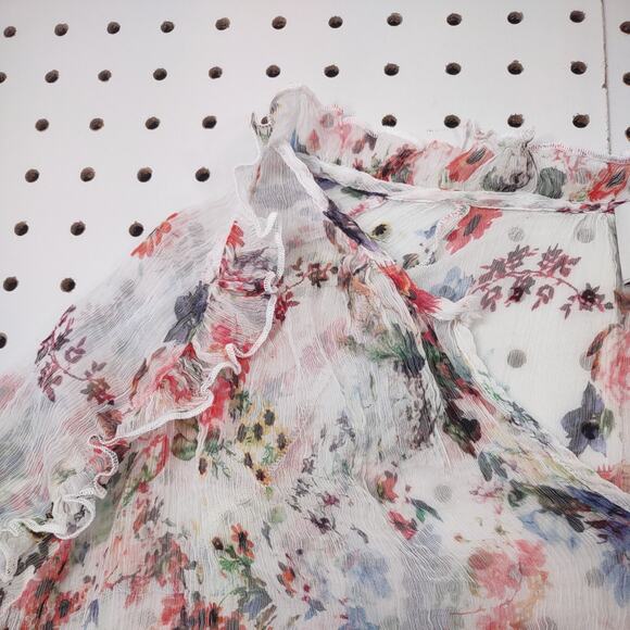 Anthropologie HD in Paris Sheer Floral Blouse, Size Medium - Picture 8 of 8